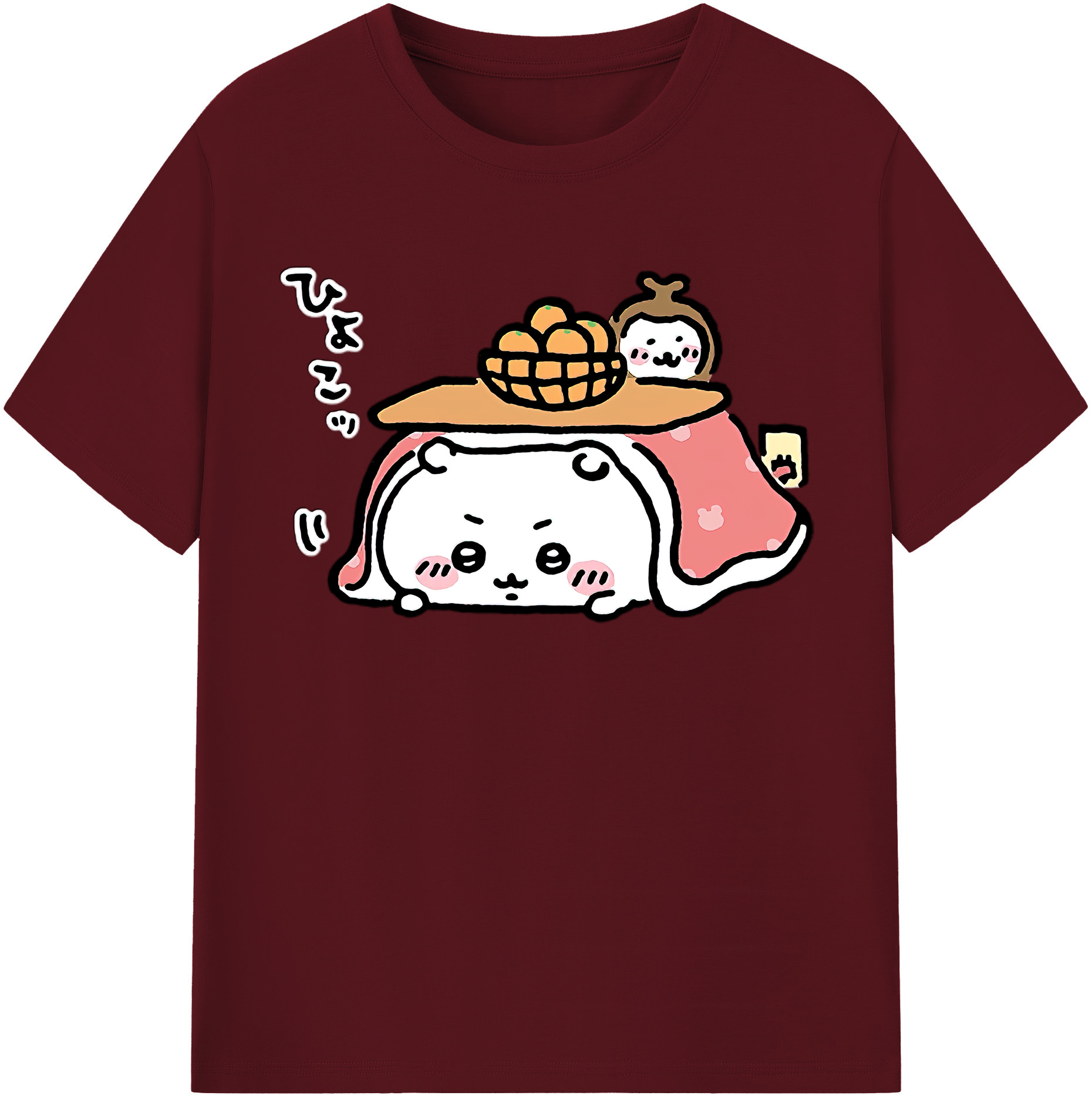 （画像用） ちいかわ ちいかわ Chii-kawa chiikawa 綿100％半袖Tシャツ（フロントプリント）